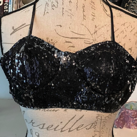 Vintage Forever 21 sequin bra top “Madonna Style” size medium - Picture 2 of 9